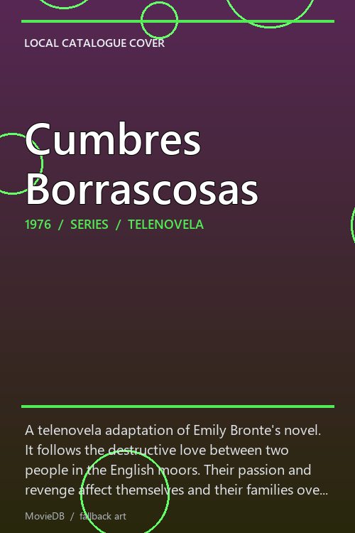 Cumbres Borrascosas poster