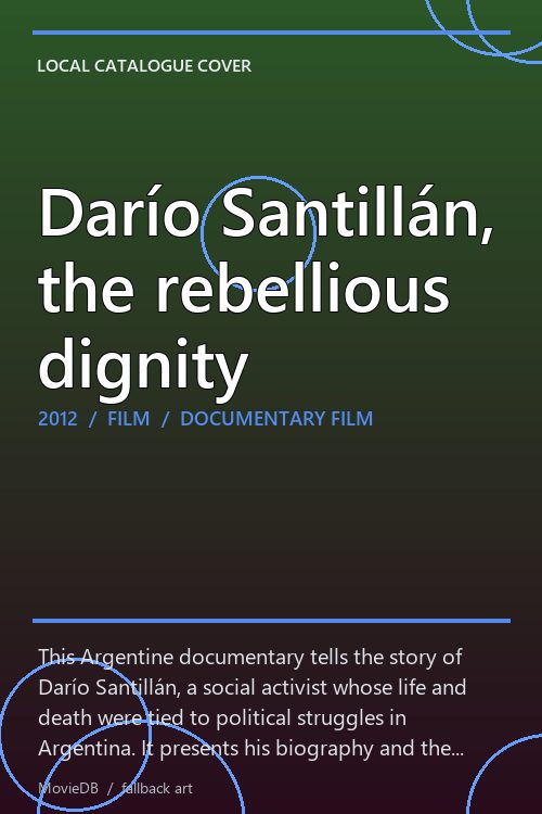 Darío Santillán, the rebellious dignity poster