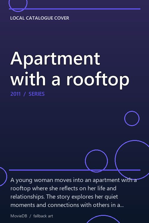 Apartment with a rooftop poster