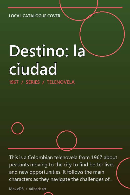 Destino: la ciudad poster