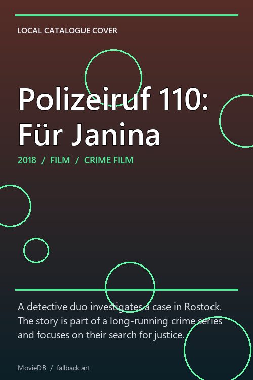 Polizeiruf 110: Für Janina poster