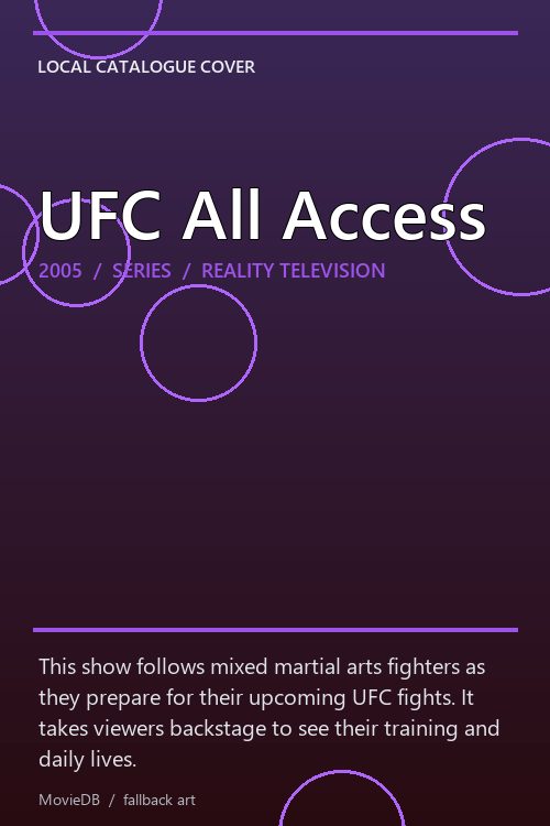 UFC All Access poster