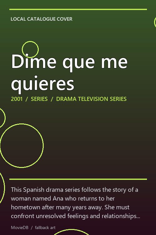Dime que me quieres poster