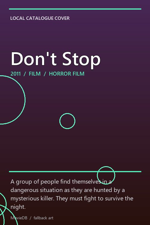 Don't Stop poster