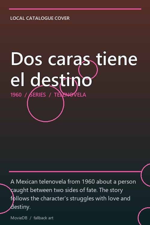 Dos caras tiene el destino poster