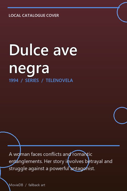 Dulce ave negra poster
