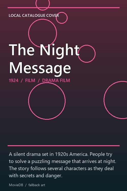 The Night Message poster