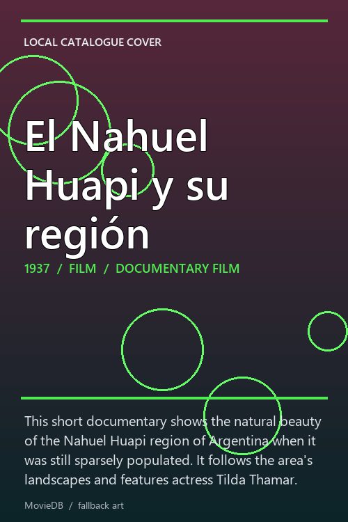 El Nahuel Huapi y su región poster
