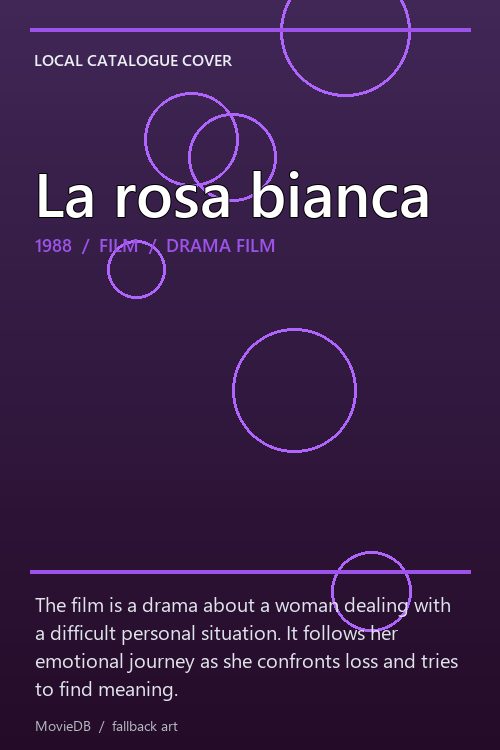 La rosa bianca poster