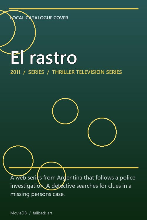 El rastro poster