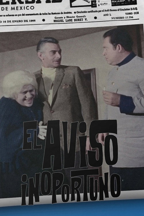 El aviso inoportuno poster