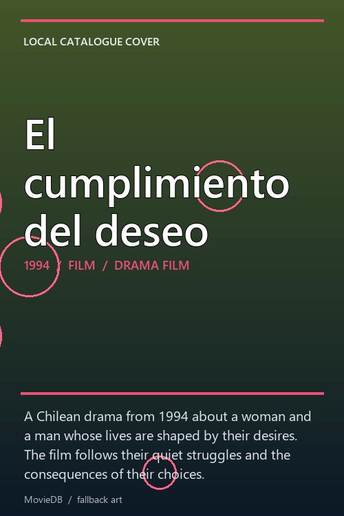 El cumplimiento del deseo poster