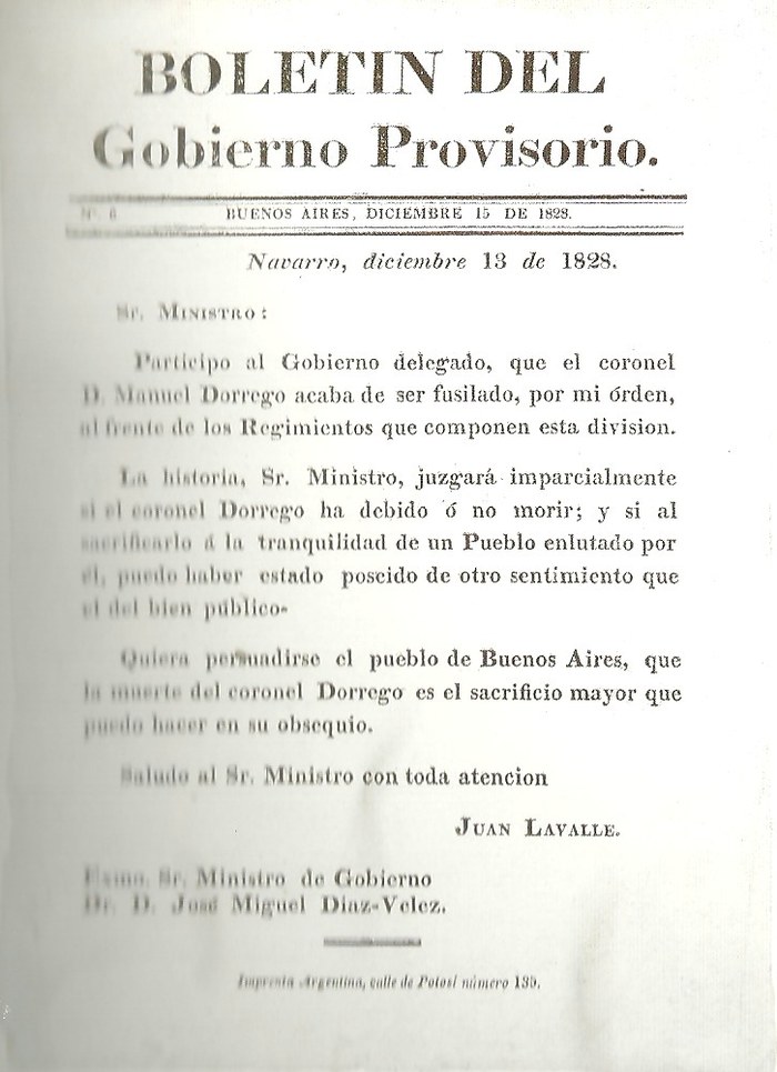 El fusilamiento de Dorrego poster