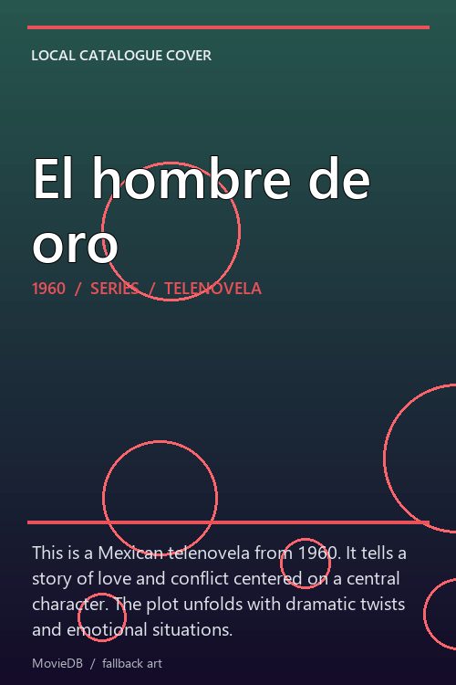 El hombre de oro poster