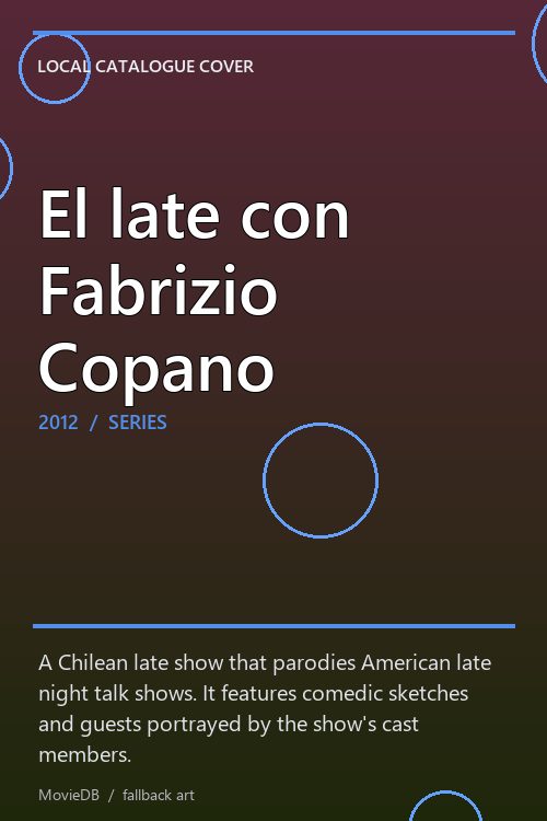 El late con Fabrizio Copano poster