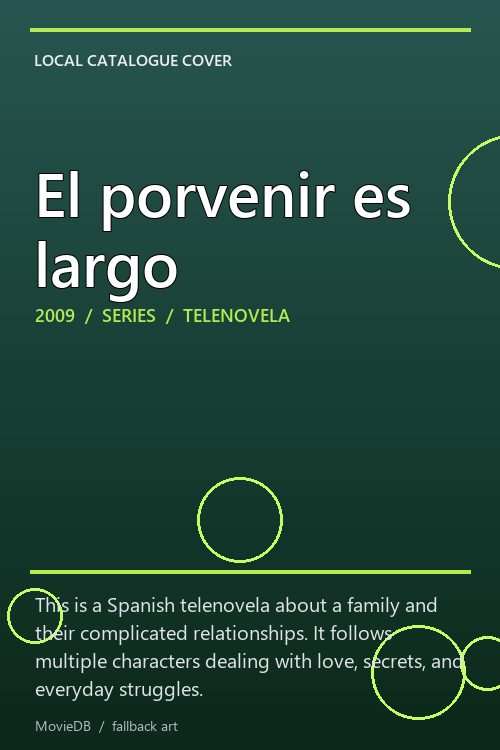 El porvenir es largo poster