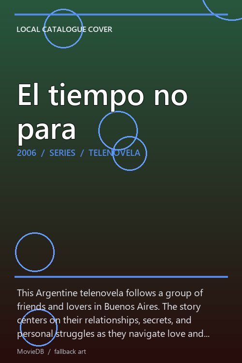 El tiempo no para poster