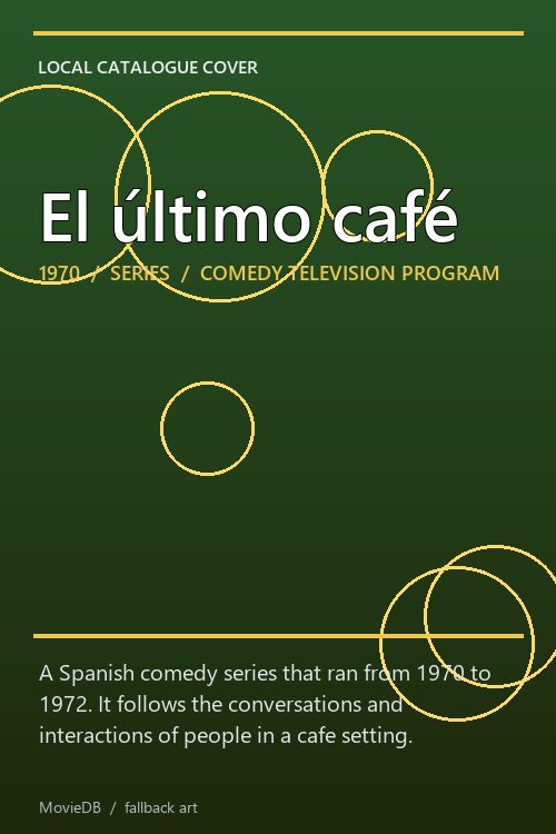 El último café poster