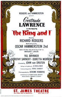 The King and I: From the Palladium poster