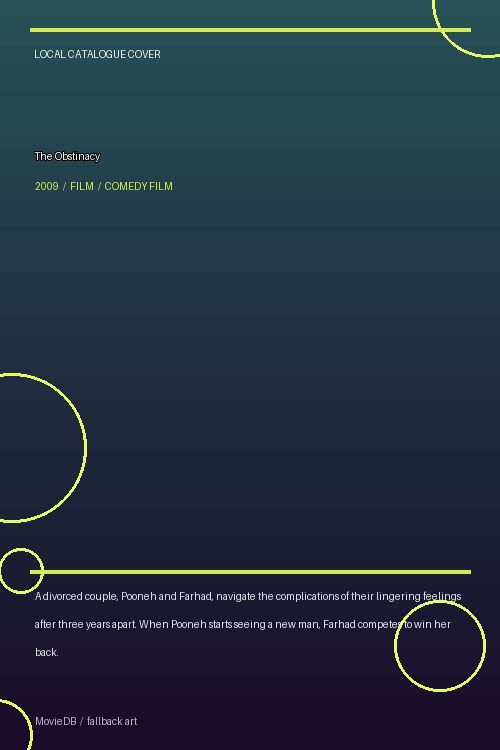 The Obstinacy poster