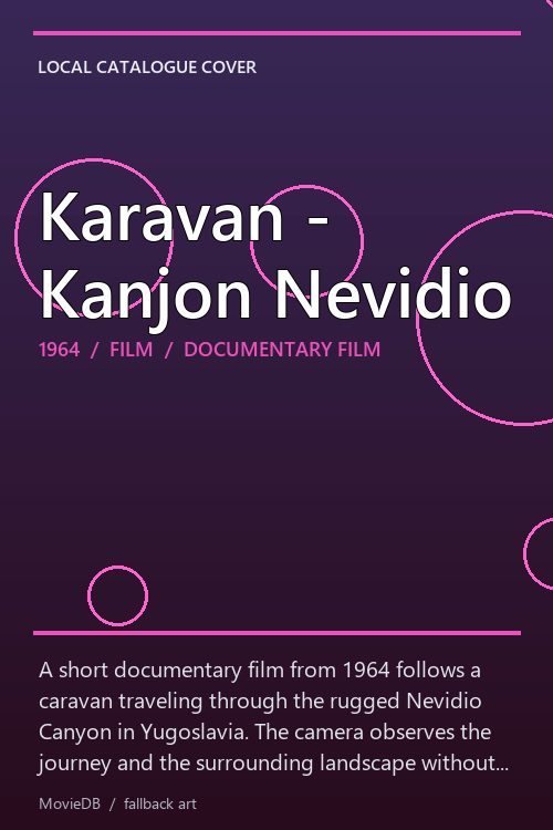 Karavan - Kanjon Nevidio poster