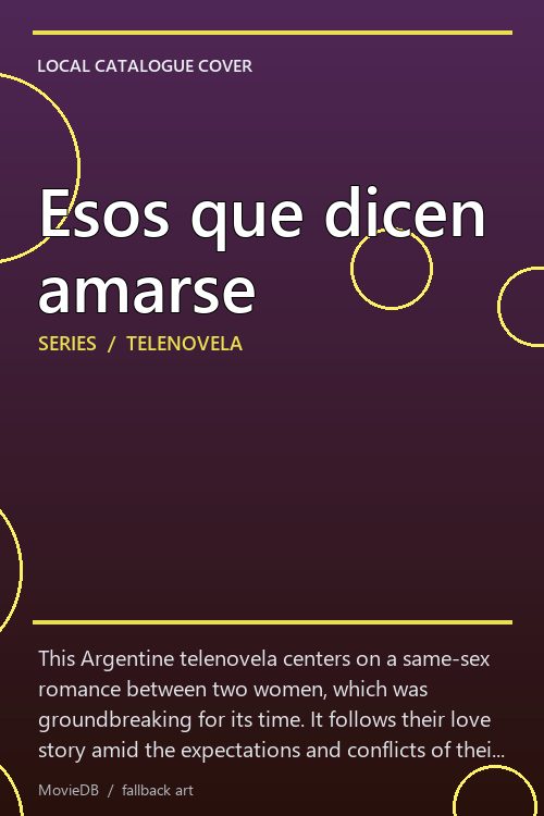 Esos que dicen amarse poster