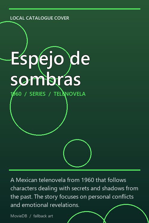 Espejo de sombras poster