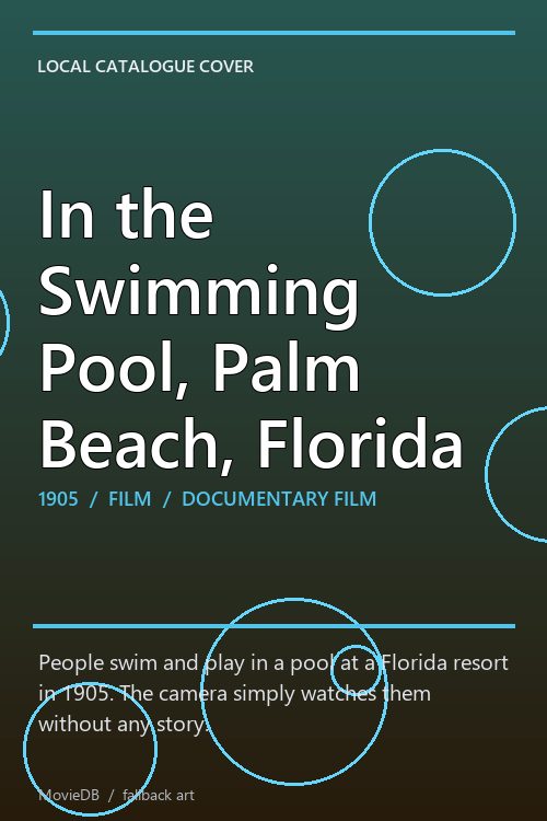 In the Swimming Pool, Palm Beach, Florida poster