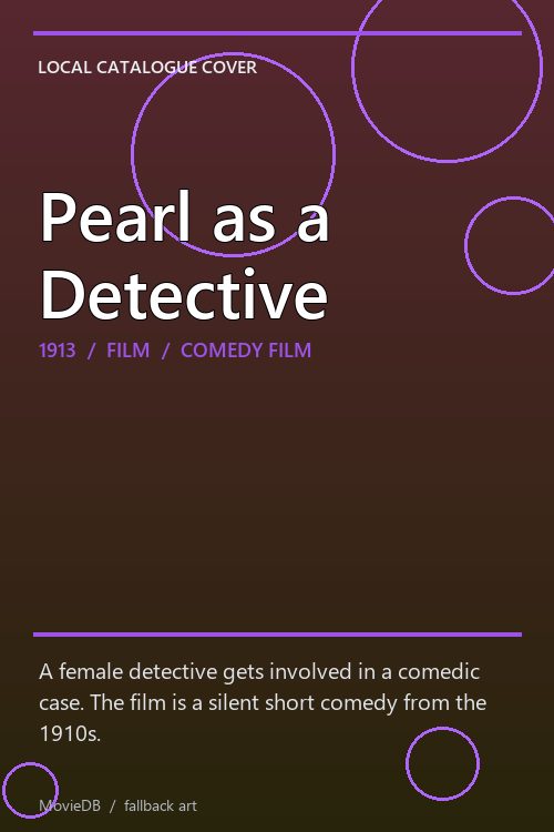 Pearl as a Detective poster