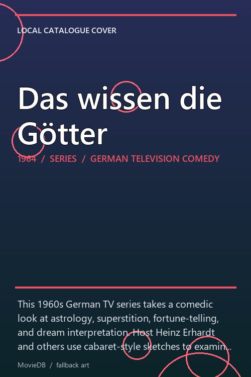 Das wissen die Götter poster
