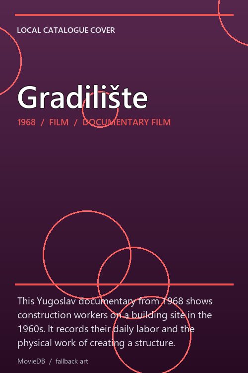 Gradilište poster