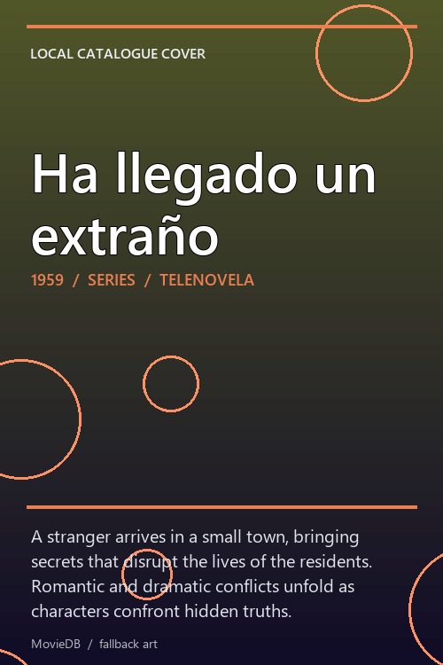 Ha llegado un extraño poster