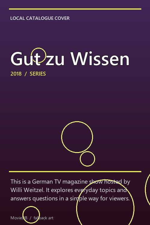 Gut zu Wissen poster