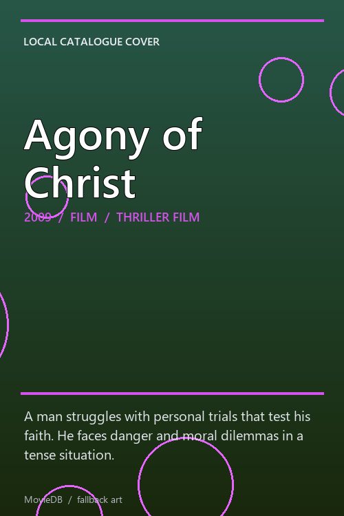 Agony of Christ poster