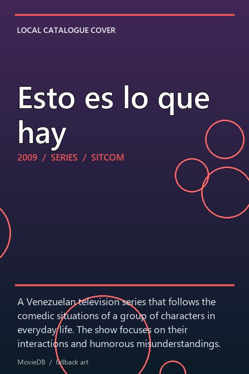 Esto es lo que hay poster