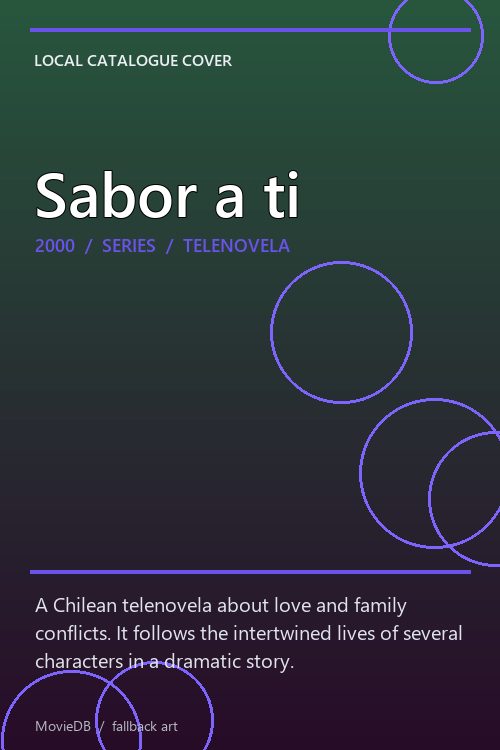 Sabor a ti poster