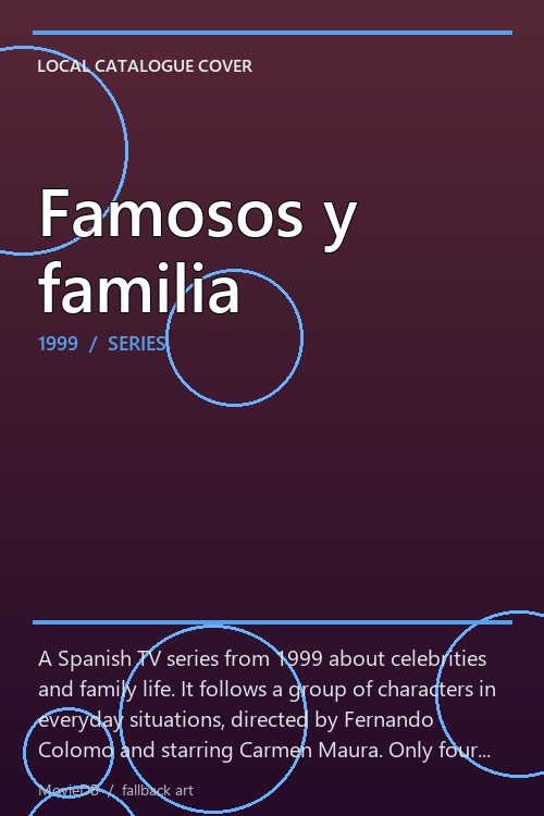 Famosos y familia poster