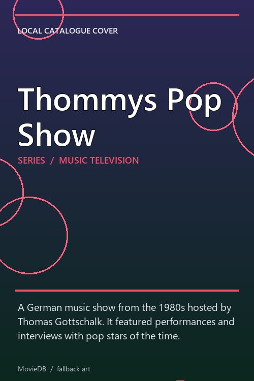 Thommys Pop Show poster