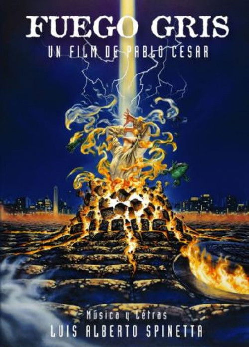 Fuego gris poster