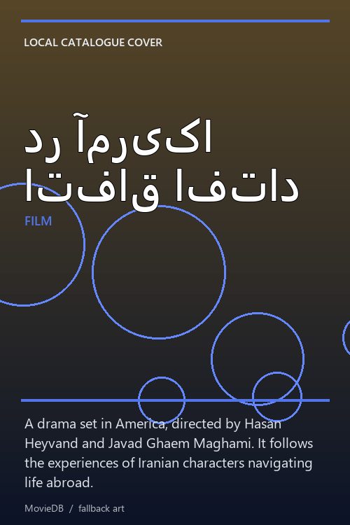 در آمریکا اتفاق افتاد poster