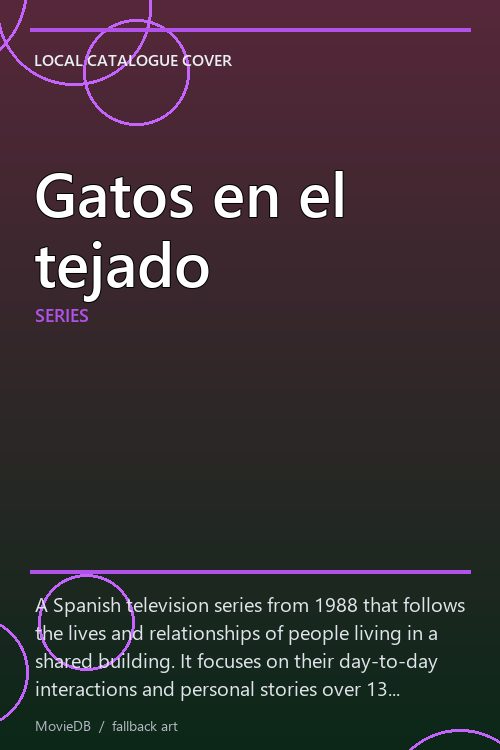 Gatos en el tejado poster
