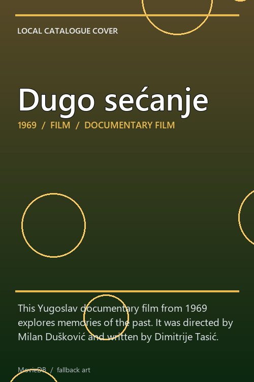 Dugo sećanje poster