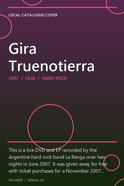Gira Truenotierra poster