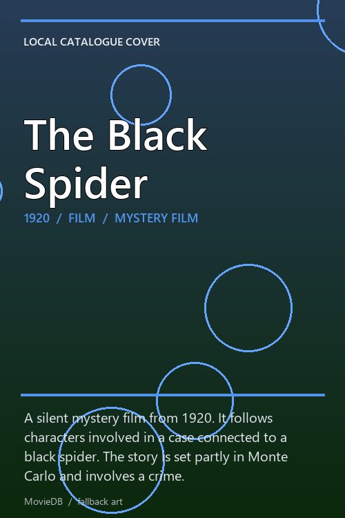 The Black Spider poster