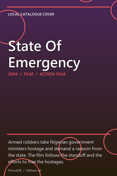 State Of Emergency poster