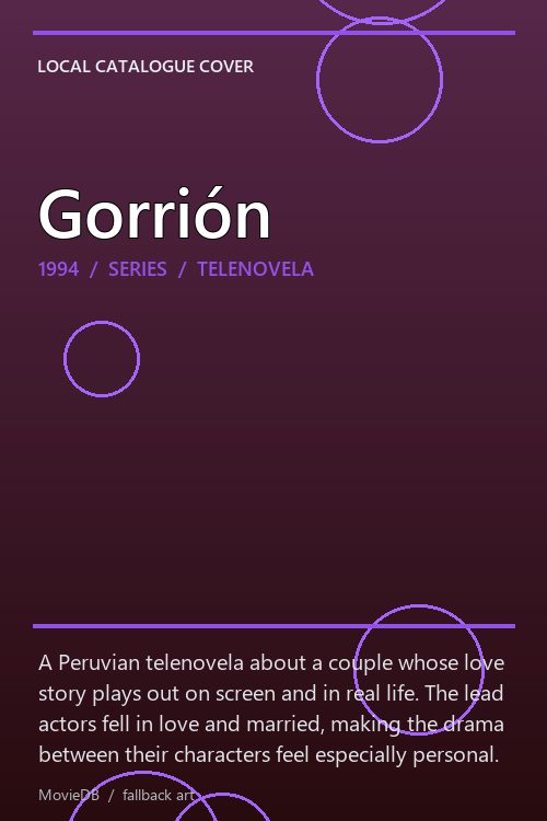 Gorrión poster