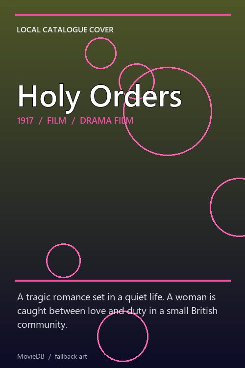 Holy Orders poster