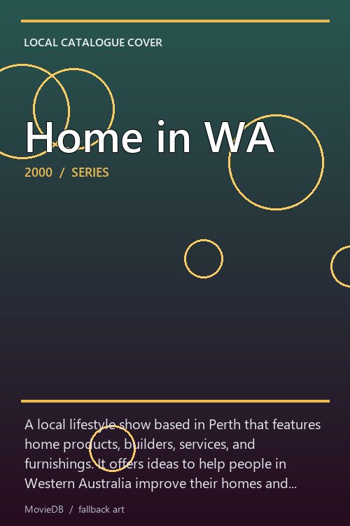 Home in WA poster