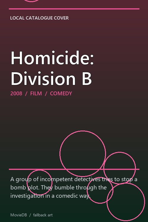 Homicide: Division B poster