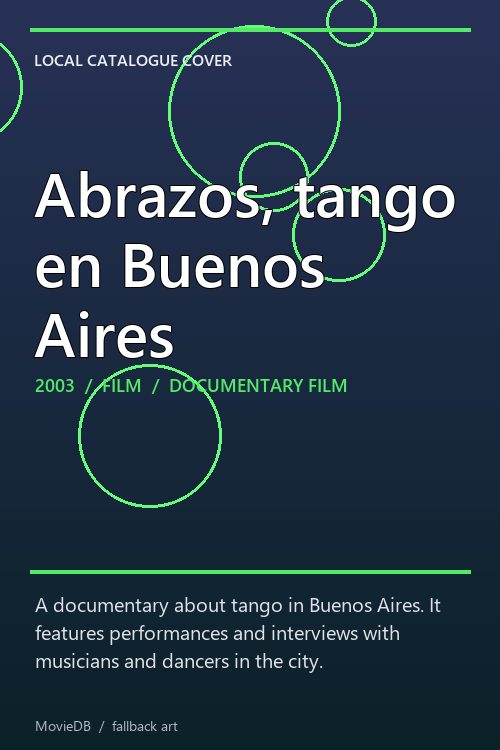 Abrazos, tango en Buenos Aires poster
